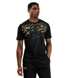 UFC FUSION BY VENUM REPLICA T-SHIRT BLACK GOLD LEFT SIDE