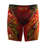 UFC UNRIVALED BY VENUM ILIA TOPURIA VALE TUDO SHORT RED GOLD FRONT SIDE