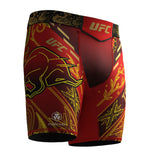 UFC UNRIVALED BY VENUM ILIA TOPURIA VALE TUDO SHORT RED GOLD RIGHT SIDE
