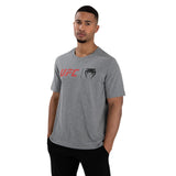 UFC VENUM CLASSIC T-SHIRT GREY RED FRONT SIDE