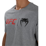 UFC VENUM CLASSIC T-SHIRT GREY RED LEFT SIDE
