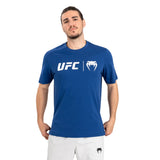UFC VENUM CLASSIC T-SHIRT NAVY BLUE WHITE FRONT SIDE