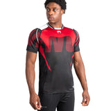 VENUM ADRENALINE MENS DRY-TECH T-SHIRT BLACK RED FRONT SIDE