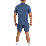 VENUM ATTACK MENS DRY-TECH T-SHIRT NAVY BLUE BACK SIDE