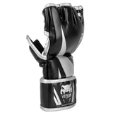 VENUM CHALLENGER 2.0 MMA GLOVES BLACK SILVER LEFT SIDE