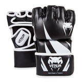 VENUM CHALLENGER MMA GLOVES SKINTEX BLACK FRONT SIDE