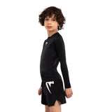 VENUM CONTENDER KIDS RASHGUARD LONG SLEEVES BLACK LEFT SIDE