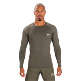 VENUM CONTENDER RASHGUARD LONG SLEEVES GREY FRONT SIDE