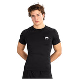 VENUM CONTENDER RASHGUARD SHORT SLEEVES BLACK FRONT SIDE