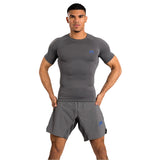 VENUM CONTENDER RASHGUARD SHORT SLEEVES GREY FRONT SIDE