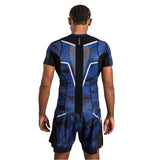 VENUM ELECTRON 3.0 SHORT SLEEVE RASHGUARD NAVY BLUE BACK SIDE