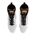 VENUM ELITE BOXING SHOES ICE /GOLD TOP SIDE