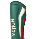 VENUM ELITE STANDUP SHINGUARDS GREEN GOLD RED RIGHT SIDE