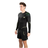 VENUM FUSION 2.0 RASHGUARDS LONG SLEEVES BLACK YELLOW LEFT SIDE