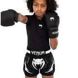 VENUM INFERNO KIDS MUAY THAI SHORTS FRONT SIDE