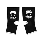 VENUM KONTACT ANKLE SUPPORT GUARDS BLACK WHITE FRONT SIDE