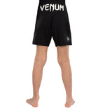 VENUM LIGHT KIDS FIGHTSHORTS BLACK BACK SIDE