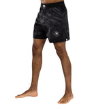 VENUM RAPID FIGHTSHORTS BLACK STORM GREY LEFT SIDE