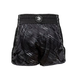 VENUM RAPID MUAY THAI SHORTS BLACK STORM GREY BACK SIDE