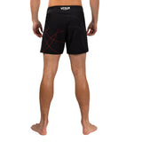 VENUM TACTICAL XT FIGHTSHORTS BLACK FIRE RED BACK SIDE