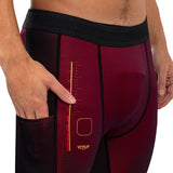 VENUM TACTICAL XT SPATS BLACK BURGUNDY GOLD RIGHT SIDE