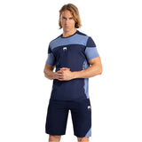 VENUM TEMPEST MENS DRY-TECH T-SHIRT NAVY BLUE FRONT SIDE