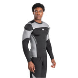 VENUM TEMPEST RASHGUARDS LONG SLEEVES BLACK GREY RIGHT SIDE