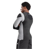 VENUM TEMPEST RASHGUARDS LONG SLEEVES BLACK GREY BACK SIDE