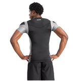 VENUM TEMPEST RASHGUARDS SHORT SLEEVES BLACK GREY BACK SIDE