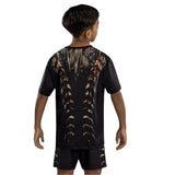 VENUM TIGER KIDS DRY TECH BLACK NEO ORANGE BACK SIDE