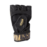 VENUM TIGER MMA GLOVES BLACK NEO ORANGE BACK SIDE