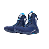 VENUM TOP RANK ORIGINAL BOXING SHOES NAVY BLUE LEFT SIDE