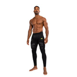 VENUM TRAINING CAMP 4.0 SPATS BLACK NEON GREEN LEFT SIDE