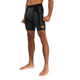 VENUM UNMATCHED TOPURIA EDITION VALE TUDO SHORTS BLACK GOLD LEFT SIDE