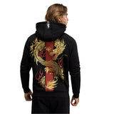 VENUM X TEKKEN MARSHALL HOODIE BLACK GOLD RED BACK SIDE