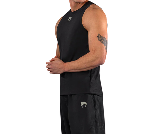 Venum Lazer Dry‑Tech Tank Top – Black/Grey | Lightweight Training Tank