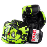 YOKKAO ANGRY BULL BOXING GLOVES BLACK FRONT SIDE