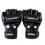 YOKKAO GROUND MMA PRO GLOVES BLACK LEFT SIDE