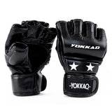 YOKKAO GROUND MMA PRO GLOVES BLACK BACK SIDE