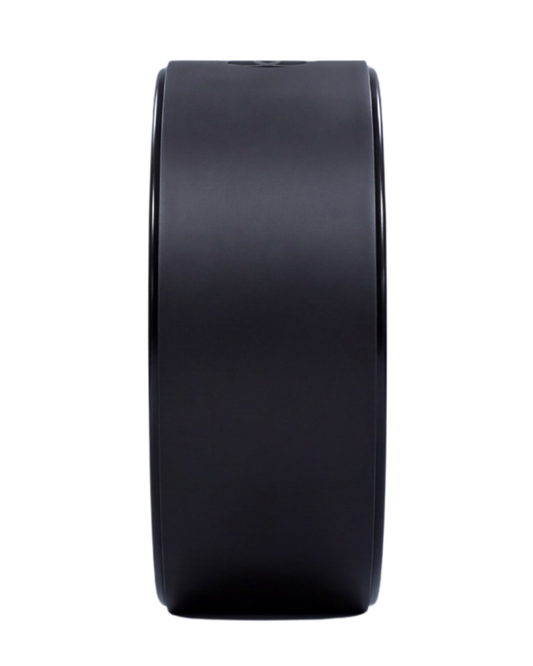 SATORI Yoga Wheel – Black Standard | Premium ABS Core, Non‑Slip Surface, Deep Stretch & Backbend Support
