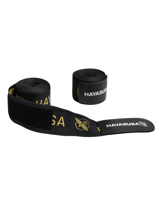 HAYABUSA DELUXE HANDWRAPS BLACK/GOLD STANDARD