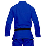 ADULT PLAIN BJJ GI BLUE BACK SIDE