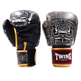 FBGVL3-63 FANCY BOXING GLOVES BLACK LEFT SIDE