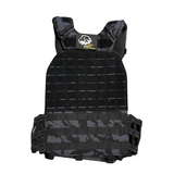 FERUS TACTICAL WEIGHTED VEST PHYNTONS BLACK FRONT SIDE