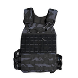 FERUS TACTICAL WEIGHTED VEST PHYNTONS BLACK BACK SIDE