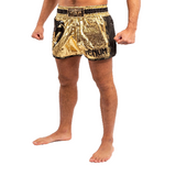 GIANT FOIL MUAY THAI SHORTS GOLD BLACK LEFT SIDE