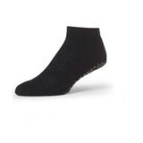 GRIP LOW RISE SOCKS BLACK FRONT SIDE