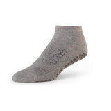 GRIP LOW RISE SOCKS GREY FRONT SIDE