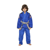 KIDS ULTRALIGHT KIMONO BLUE FRONT SIDE