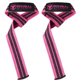 LIFTING STRAPS PINK FRONT SIDE